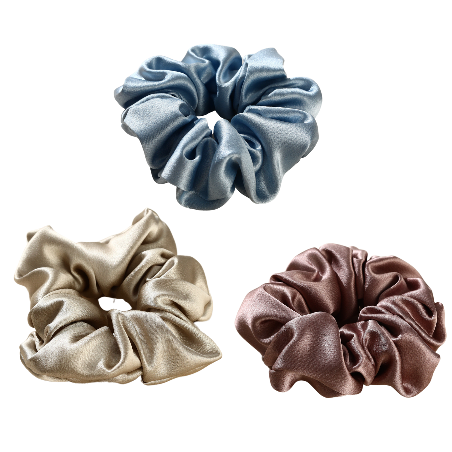 Roserel Mulberry Celestial Midnight Scrunchie Pack of 3