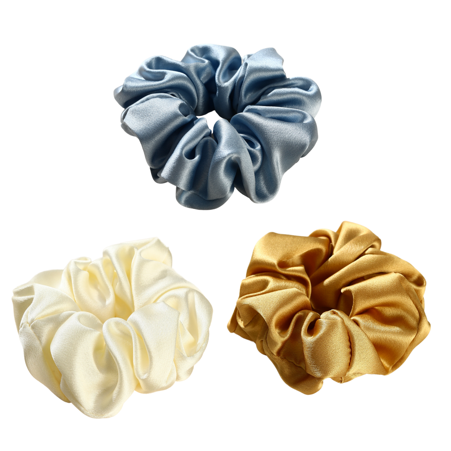 Roserel Mulberry Celestial Radiance Scrunchie Pack of 3