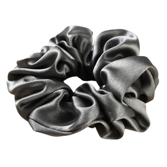 Roserel Mulberry Charcoal Midnight Scrunchie