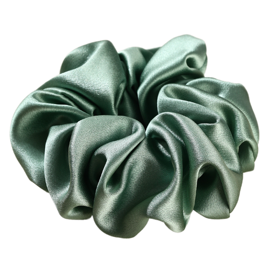 Roserel Mulberry Green Emerald Scrunchie