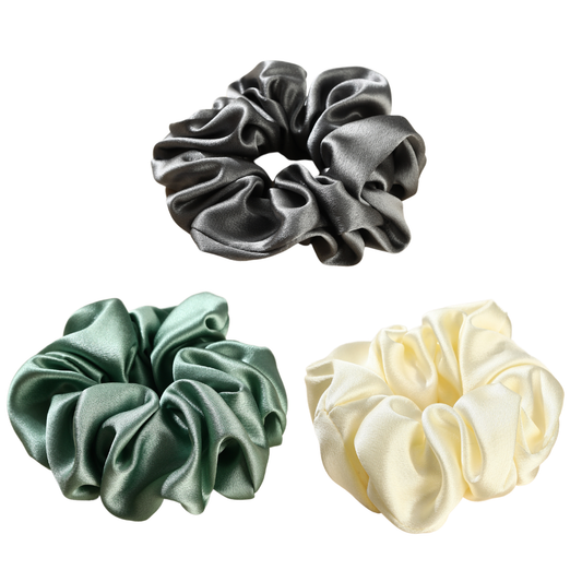 Roserel Mulberry Midnight Glow Scrunchie Pack of 3