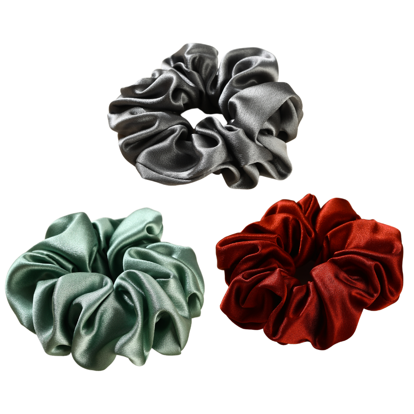 Roserel Mulberry Midnight Jewel Scrunchie Pack of 3