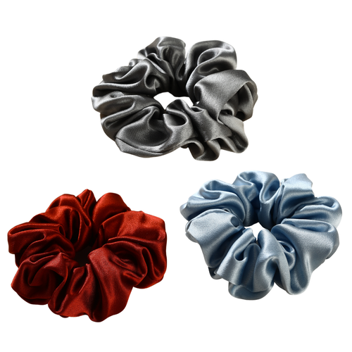 Roserel Mulberry Midnight Radiance Scrunchie Pack of 3