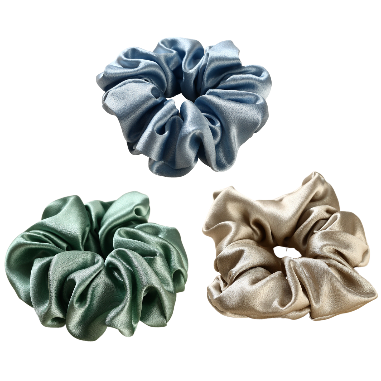 Roserel Mulberry Ocean Breeze Scrunchie Pack of 3