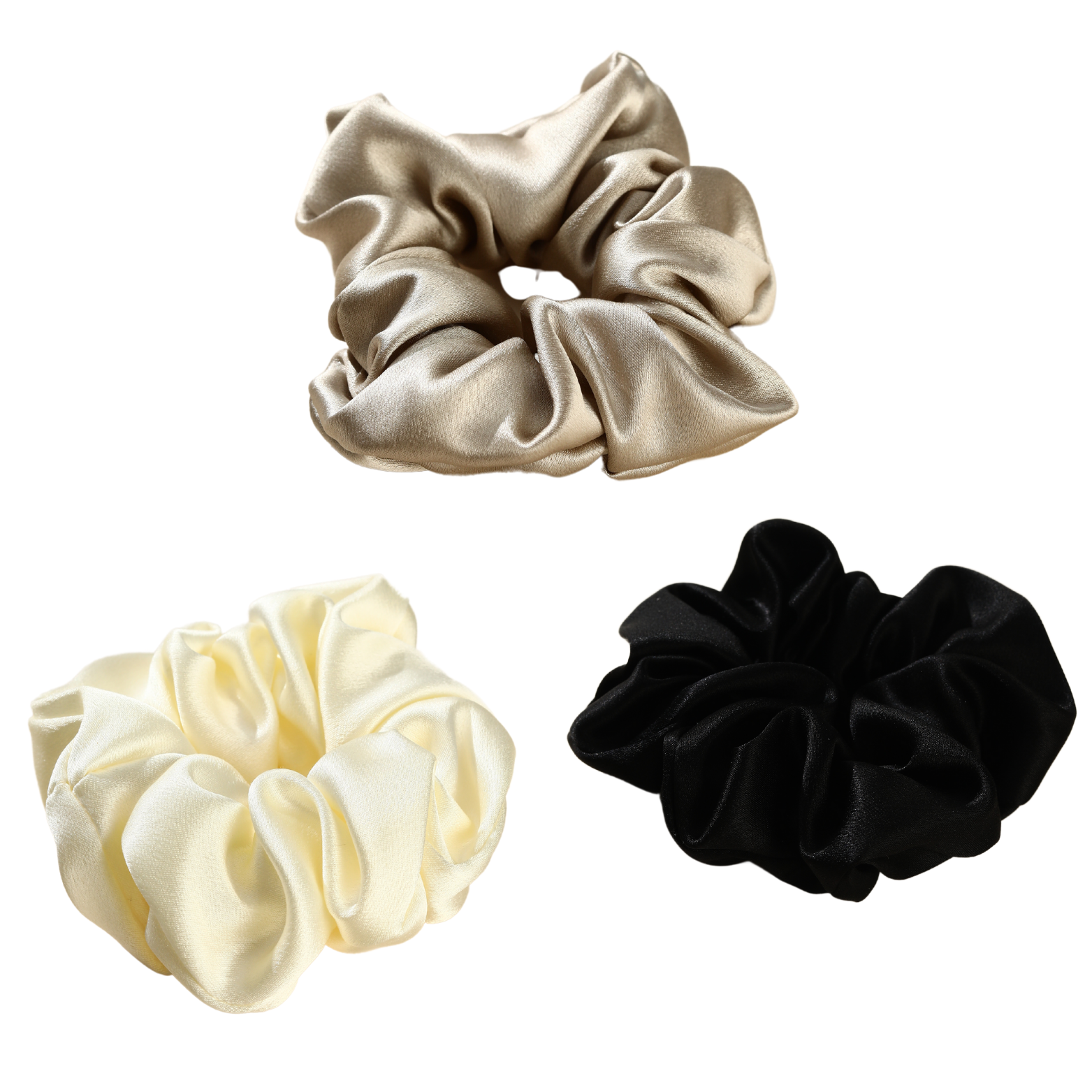 Roserel Mulberry Platinum Dream Scrunchie Pack of 3