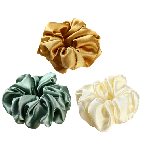 Roserel Mulberry Royal Garden Scrunchie Pack of 3