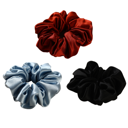 Roserel Mulberry Ruby Twilight Scrunchie Pack of 3