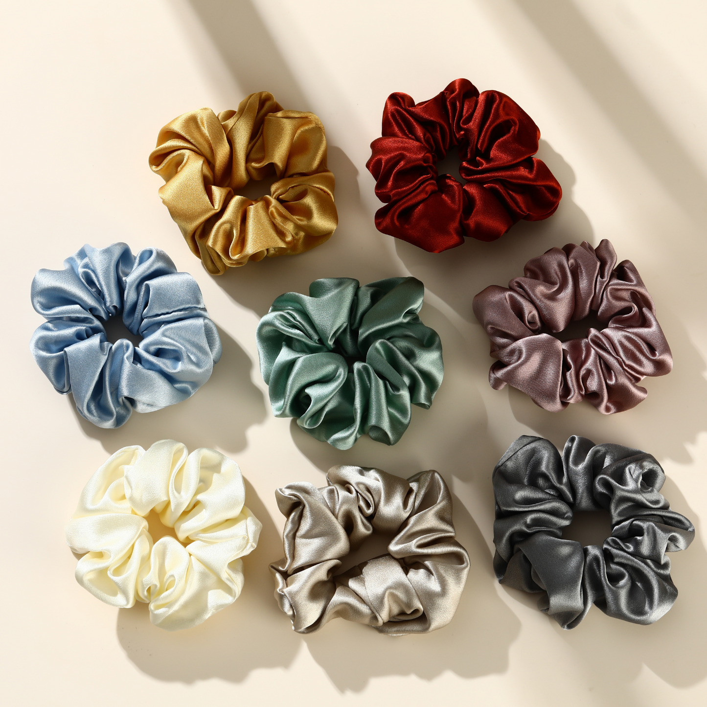 Roserel Mulberry Platinum Dream Scrunchie Pack of 3